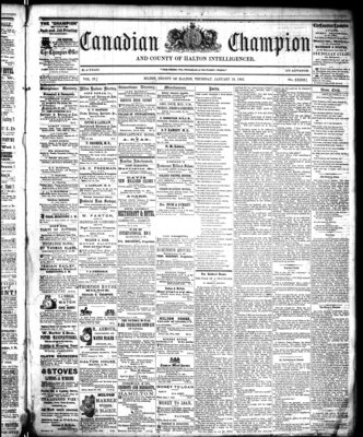 Canadian Champion (Milton, ON), 19 Jan 1865