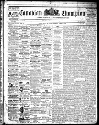 Canadian Champion (Milton, ON), 30 Mar 1865