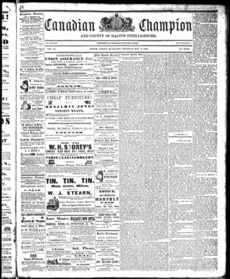 Canadian Champion (Milton, ON), 17 May 1866