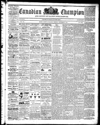 Canadian Champion (Milton, ON), 27 Sep 1866