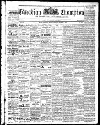 Canadian Champion (Milton, ON), 11 Oct 1866