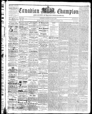 Canadian Champion (Milton, ON), 8 Nov 1866