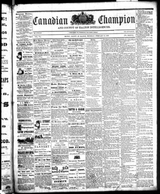 Canadian Champion (Milton, ON), 21 Feb 1867