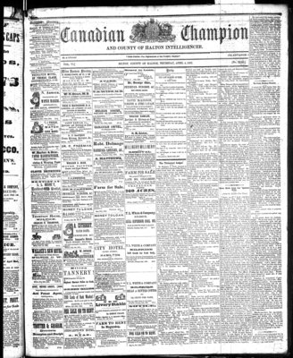 Canadian Champion (Milton, ON), 4 Apr 1867