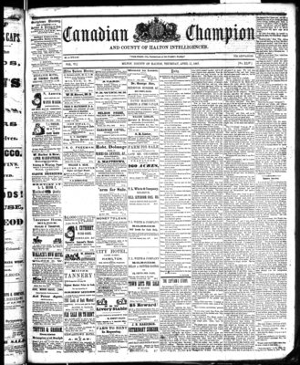 Canadian Champion (Milton, ON), 11 Apr 1867