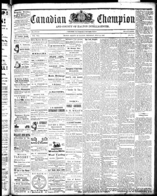 Canadian Champion (Milton, ON), 11 Jul 1867