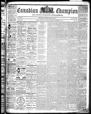 Canadian Champion (Milton, ON), 19 Sep 1867