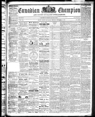 Canadian Champion (Milton, ON), 14 Nov 1867