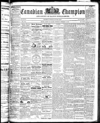 Canadian Champion (Milton, ON), 12 Dec 1867