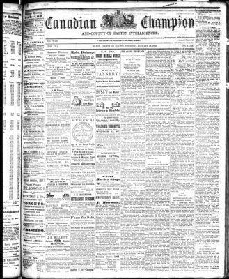 Canadian Champion (Milton, ON), 16 Jan 1868