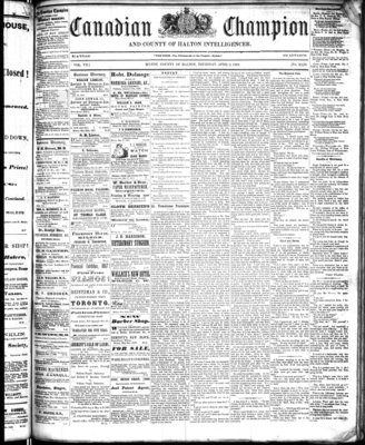 Canadian Champion (Milton, ON), 2 Apr 1868