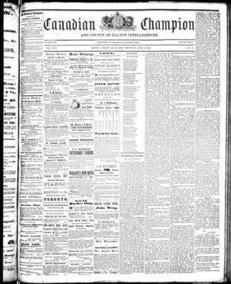 Canadian Champion (Milton, ON), 9 Jul 1868