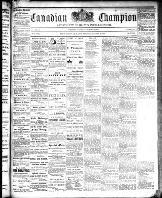 Canadian Champion (Milton, ON), 28 Jan 1869