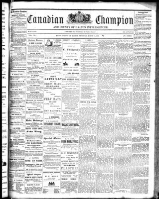 Canadian Champion (Milton, ON), 11 Mar 1869