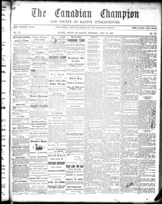 Canadian Champion (Milton, ON), 29 Jul 1869