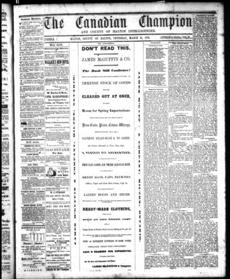 Canadian Champion (Milton, ON), 10 Mar 1870