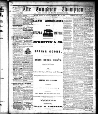 Canadian Champion (Milton, ON), 12 May 1870