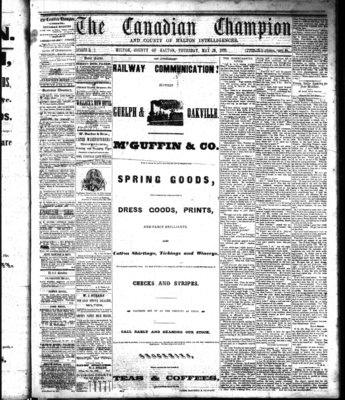 Canadian Champion (Milton, ON), 19 May 1870