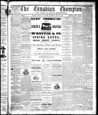 Canadian Champion (Milton, ON), 2 Jun 1870