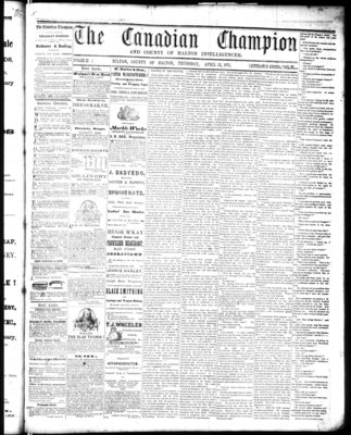 Canadian Champion (Milton, ON), 13 Apr 1871