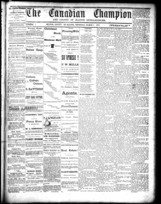 Canadian Champion (Milton, ON), 7 Mar 1872