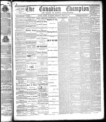 Canadian Champion (Milton, ON), 25 Apr 1872