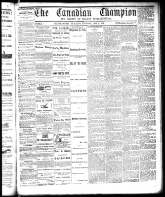 Canadian Champion (Milton, ON), 2 May 1872