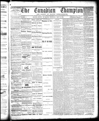 Canadian Champion (Milton, ON), 16 May 1872