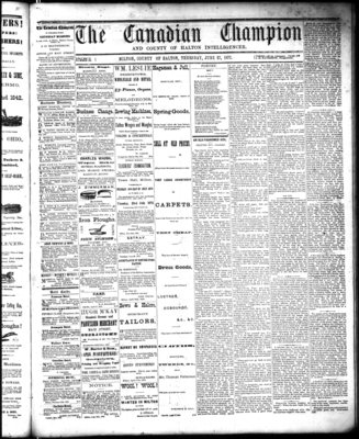 Canadian Champion (Milton, ON), 27 Jun 1872