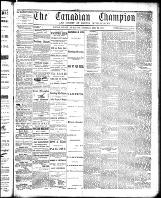 Canadian Champion (Milton, ON), 25 Jul 1872