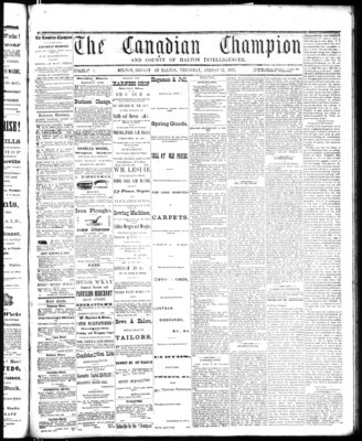 Canadian Champion (Milton, ON), 15 Aug 1872