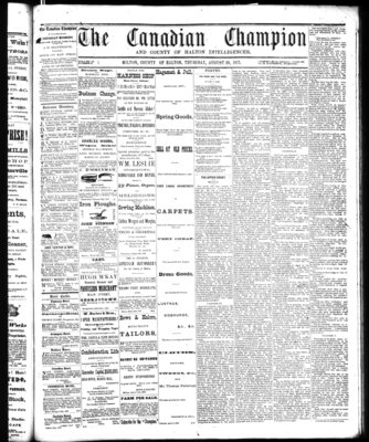 Canadian Champion (Milton, ON), 29 Aug 1872