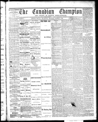 Canadian Champion (Milton, ON), 6 Mar 1873