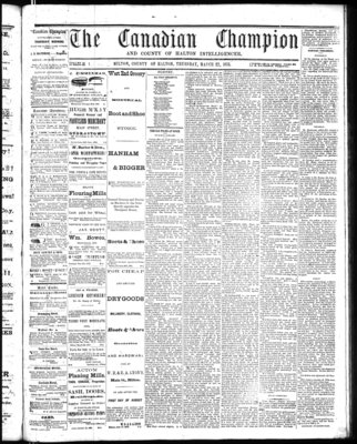 Canadian Champion (Milton, ON), 27 Mar 1873