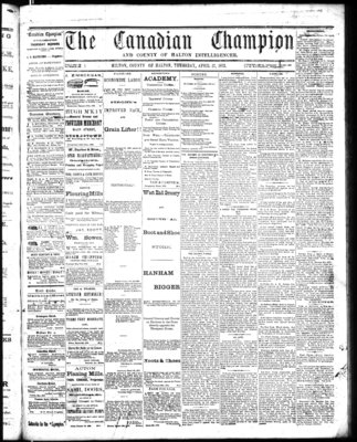 Canadian Champion (Milton, ON), 17 Apr 1873