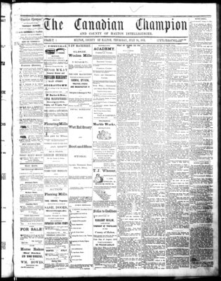 Canadian Champion (Milton, ON), 24 Jul 1873