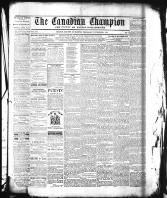 Canadian Champion (Milton, ON), 4 Nov 1880