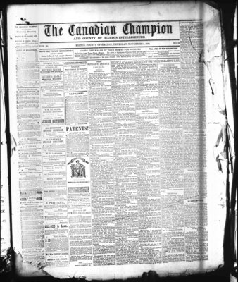 Canadian Champion (Milton, ON), 11 Nov 1880