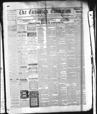 Canadian Champion (Milton, ON), 2 Jun 1881