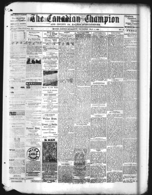 Canadian Champion (Milton, ON), 3 May 1883