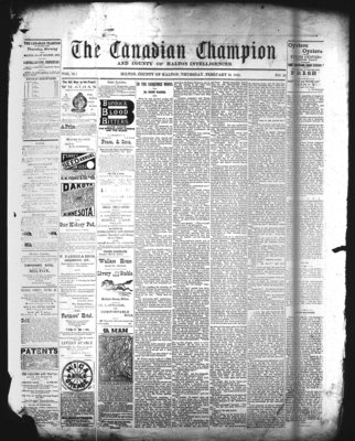 Canadian Champion (Milton, ON), 14 Feb 1884