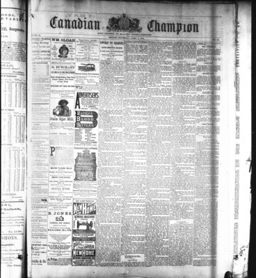 Canadian Champion (Milton, ON), 9 Apr 1885