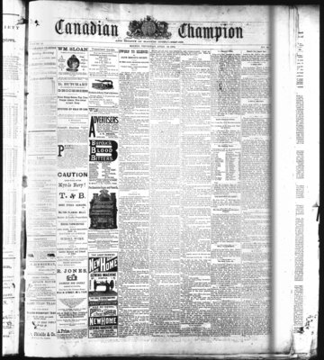 Canadian Champion (Milton, ON), 16 Apr 1885