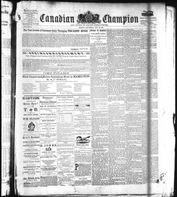 Canadian Champion (Milton, ON), 28 May 1885