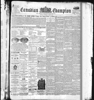 Canadian Champion (Milton, ON), 11 Jun 1885