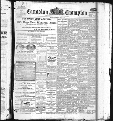 Canadian Champion (Milton, ON), 2 Jul 1885