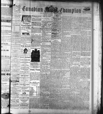 Canadian Champion (Milton, ON), 8 Oct 1885