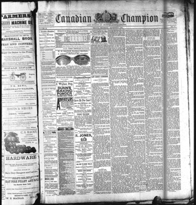 Canadian Champion (Milton, ON), 2 Sep 1886