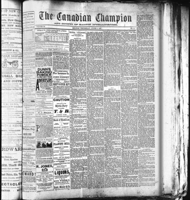 Canadian Champion (Milton, ON), 9 Jun 1887