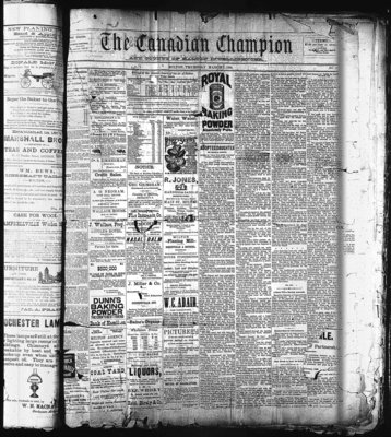 Canadian Champion (Milton, ON), 1 Mar 1888